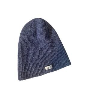 NEFF Navy Blue Stretch Knit Beanie Winter Hat Women